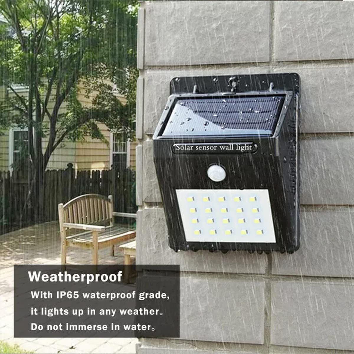 Solar Lights With 20 LED Solar Motion Sensor Light